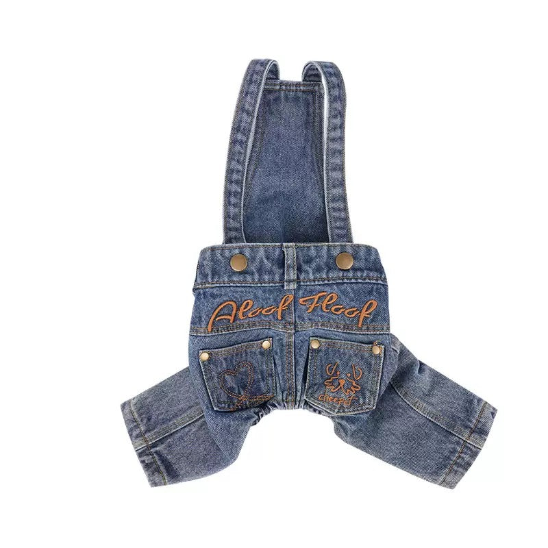 Black Denim Overalls