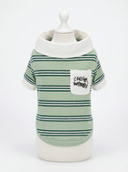 "Hello World" Stripe Polo Dog Shirt (2 Colors)