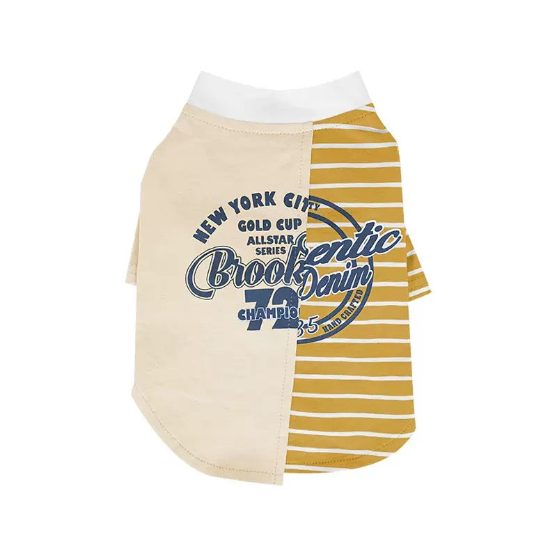 Split Stripe Dog T-Shirt (2 Colors)