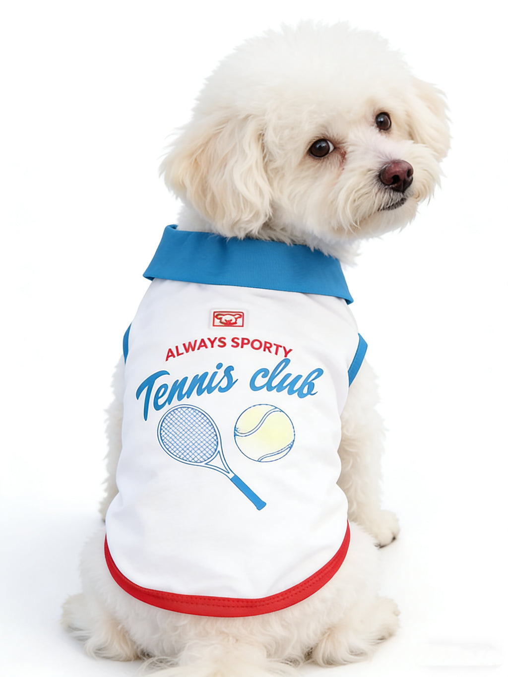 "Tennis Club" Sporty Dog Polo Tank