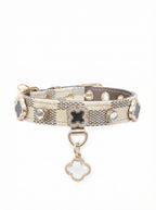 Luxury Clover & Crystal Pet Collar