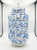 Blue Floral Print Cat Harness Dress