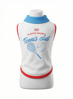"Tennis Club" Sporty Dog Polo Tank