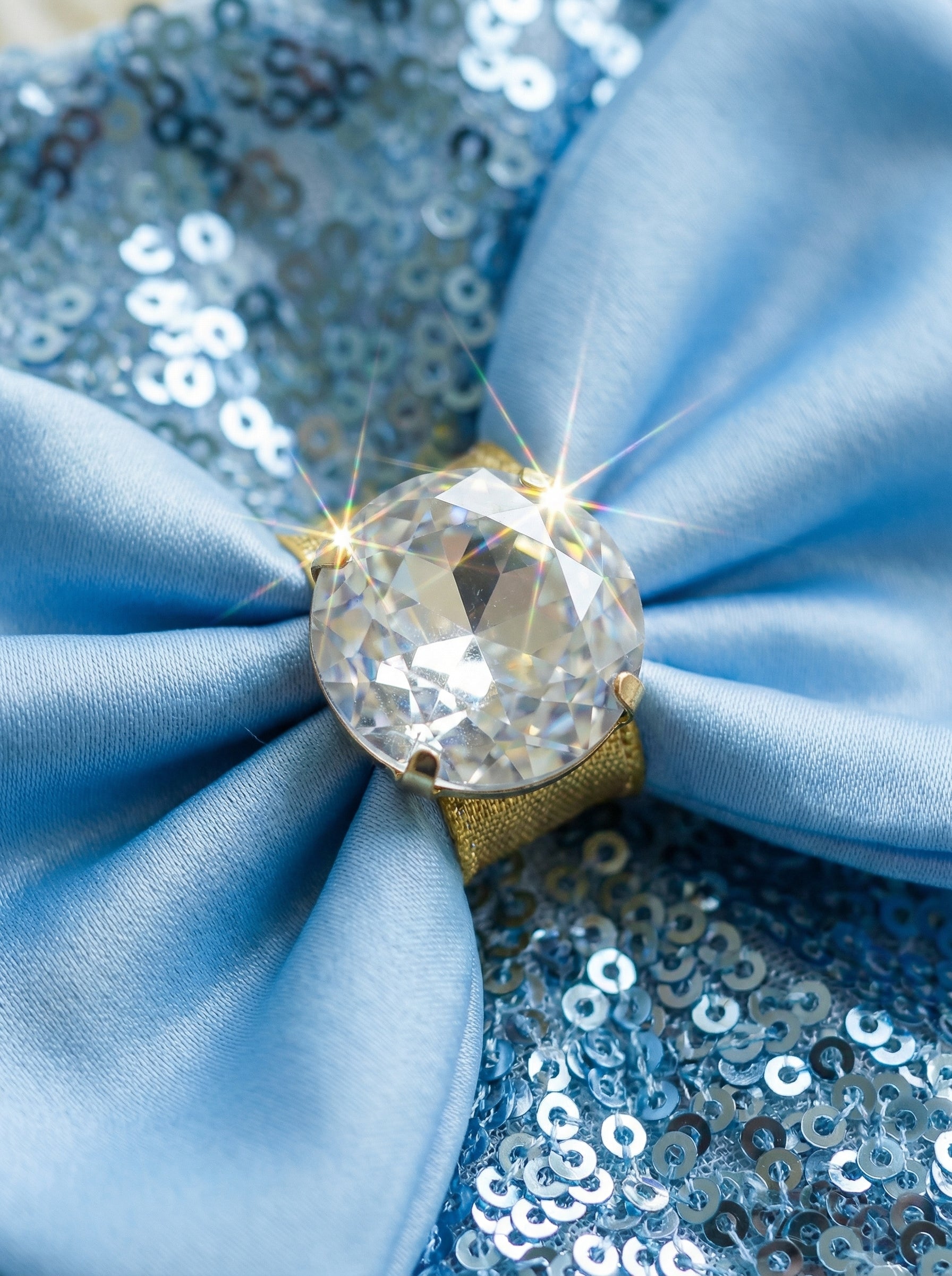 Blue Sequin & Tulle Pet Party Dress