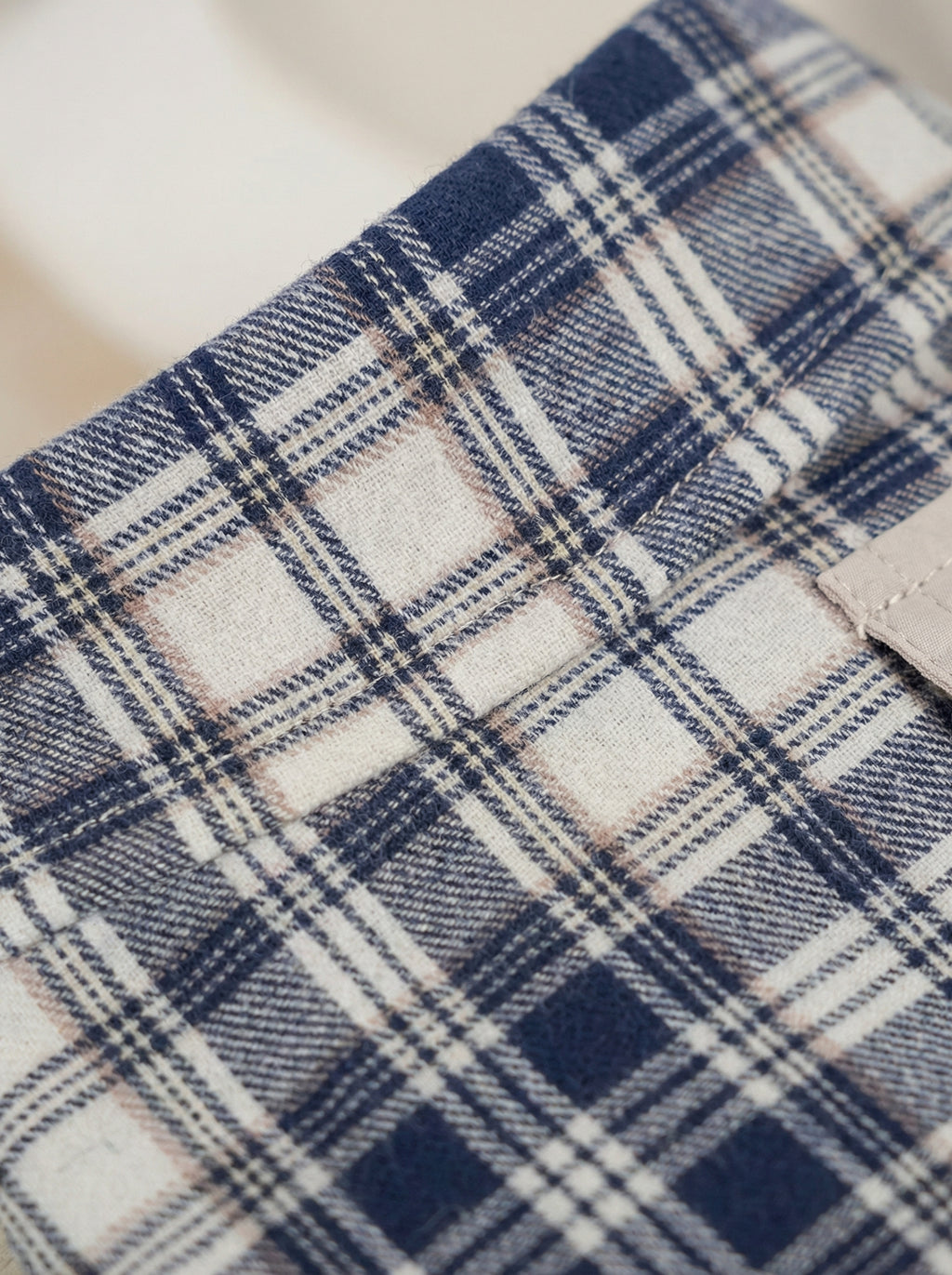 Navy Plaid Button-Down Dog Shirt