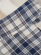 Navy Plaid Button-Down Dog Shirt